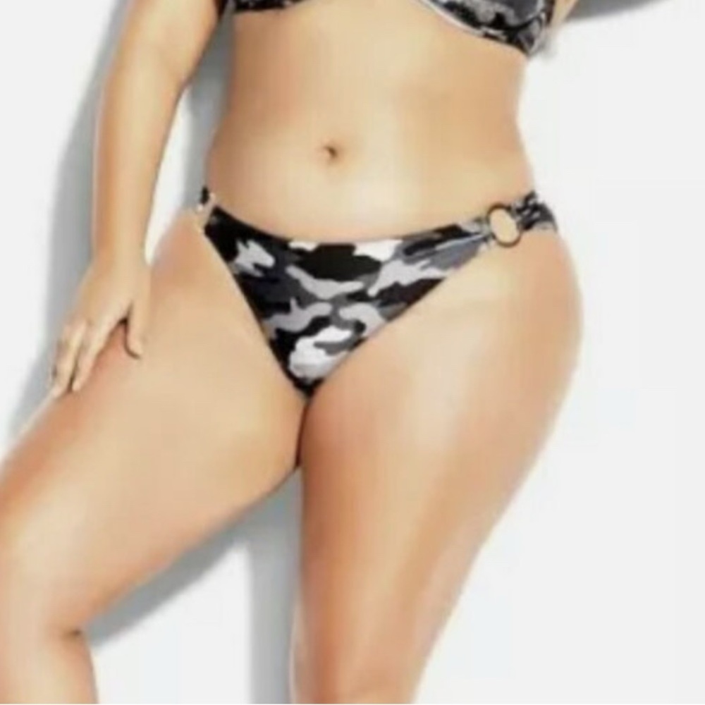 NWT City Chic Camo Bikini Bottom